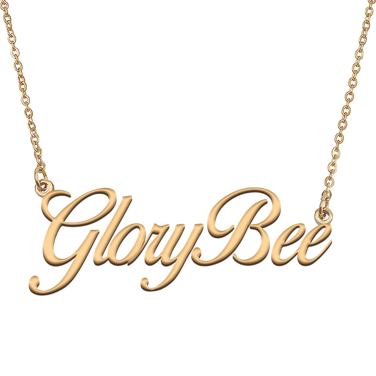 HUAN XUN Customized Custom Simple Any Name Necklace