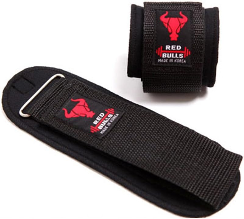Red Bulls Wrist Support Wraps Weight Lifting Cotton Unisex One Size strap