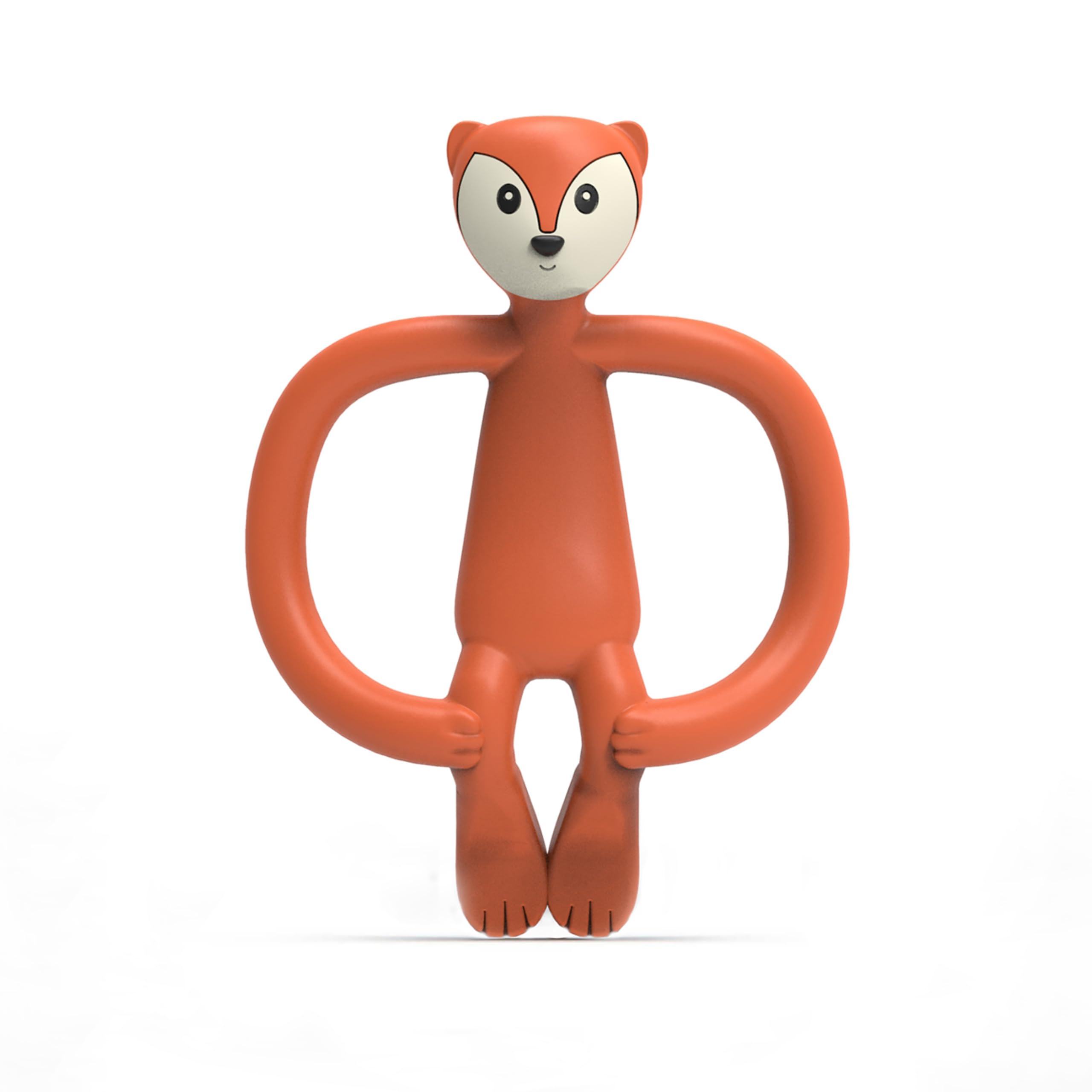 Matchstick Monkey, Antimicrobial Silicone Teether & Gel Applicator, Easy To Grip, BPA Free, 3 Months Old+, 11 cm, Fudge Fox — image 1