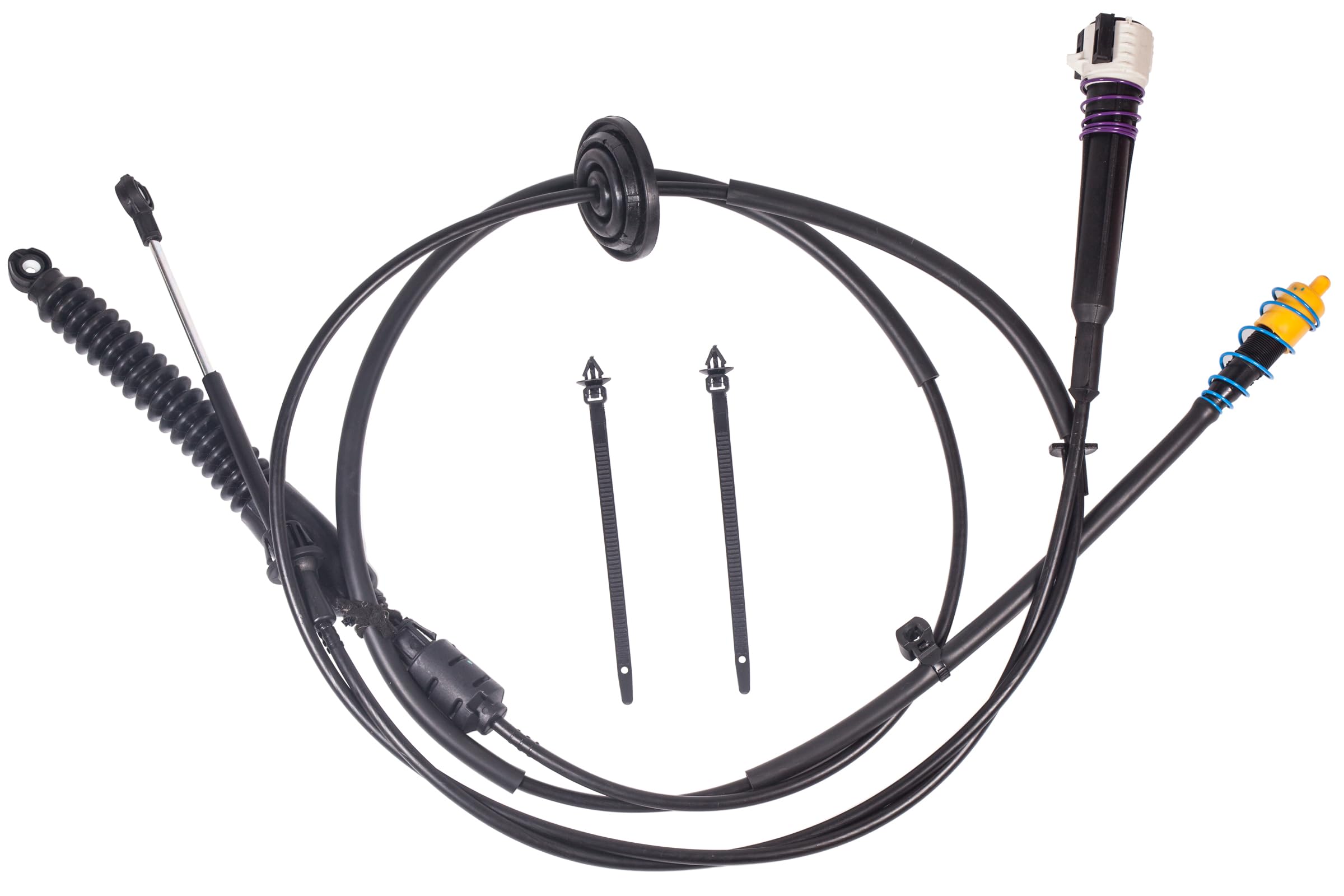 Photo 1 of 12477640 Gear Shifter Cable for Silverado Chevrolet Chevy GMC Sierra 1500 2500 3500 Transmission Shift Cable 905-144 4x4 pick-up Truck 4wd 1999 2000 2001 2002 2003 2004 2004 2005 2007 4l60e 4l80e 2PCS
