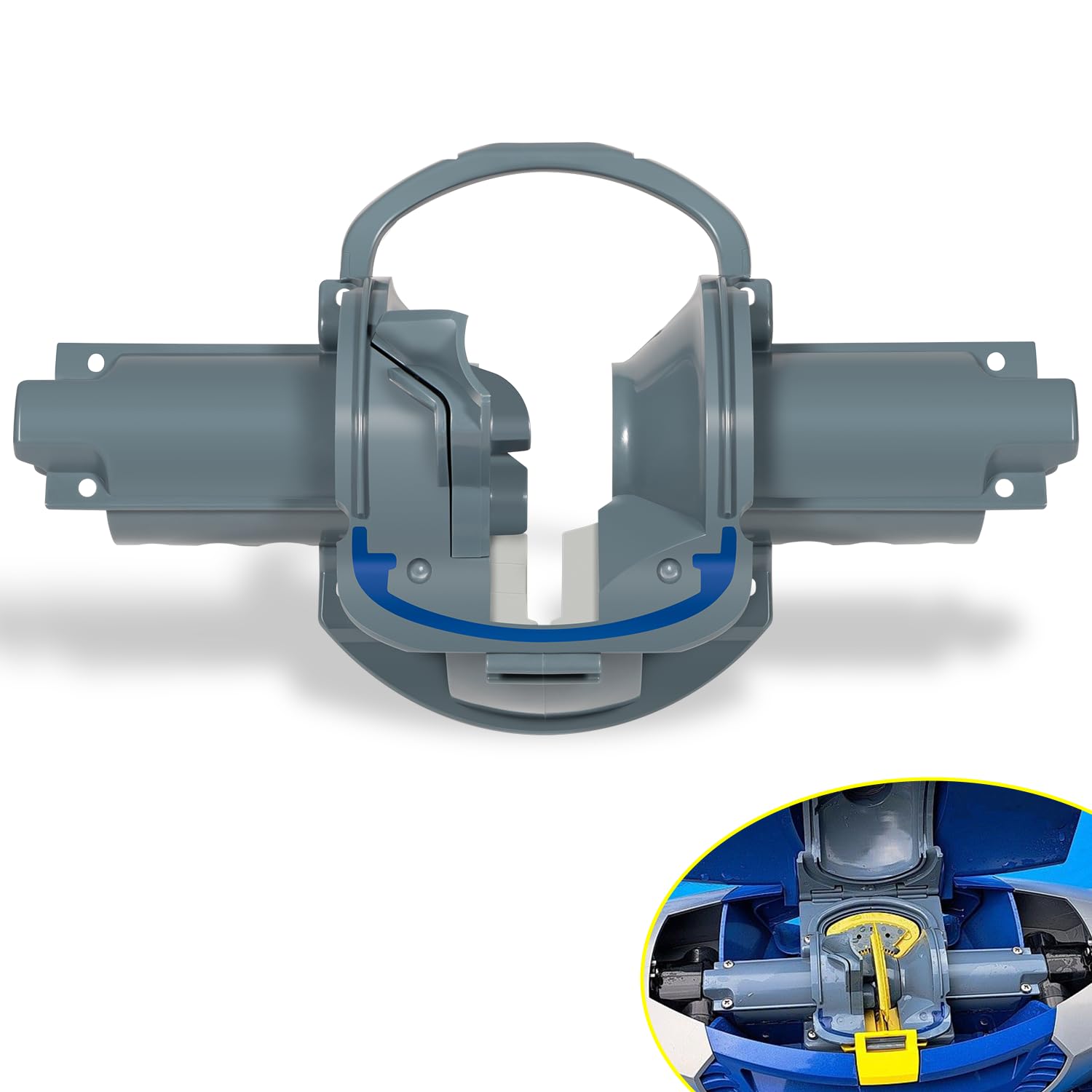 Photo 1 of Hihitomorrow R0545700 Middle Engine Housing Assembly with Ramp and 2 Seals Replacement Parts Kit Fit for Zodiac Baracuda MX8 MX8EL Elite Automatic Suction Side Pool Cleaner Vacuum