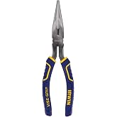 IRWIN VISE-GRIP Long Nose Pliers with Wire Cutter, 8-Inch (2078218)