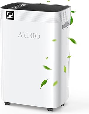 Luftentfeuchter Elektrisch, 30L/Tag Leistungsstarker Entfeuchter mit LED Anzeige,Timer, Wäschetrocknung, Raumgröße ca 300m³/100㎡, Gegen Feuchtigkeit & Schimmel in Keller, Badezimmer & Wohnung