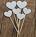 Sincerely gift 36pcs Heart Cupcake Toppers Twinkle Silver Snacks Decor DIY Mini Glitter Birthday Cake Decoration Picks Wedding Bridal Baby Shower Party Suplliers