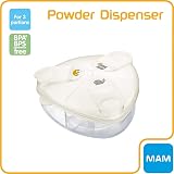 MAM Formula Dispenser 3 Servings 40g Each Spill-Free Snap Cover White view 2