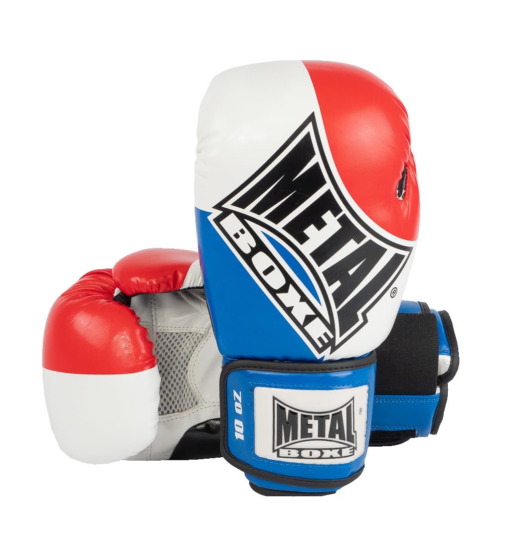 Metal Boxe Super Training and Competition Boxing Glove multi-coloured multicolored Size:10 oz