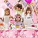 CoocleApril 7PCs Unicorn Party Favors Girl Gift Bags Glasses Necklace Earring Coin Purse Tattoo Sticker Party Gifts for Kids Girls