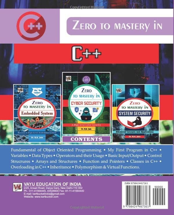 Zero To Mastery In C++ Programming, No.1 C++ Book To Become Zero To ...