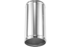 ACROPIX 76mm 3" OD 6" 152mm Length Universal Car Aluminum Alloy Intercooler Pipe Straight Air Intake Tube - Pack of 1