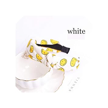 Amazon Com Fashion Cartoon Smiley Face Headband Emoji Bowtie