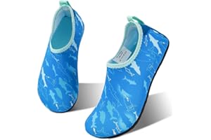 HIITAVE Kids Water Shoes Non-Slip Beach Swim Barefoot Quick Dry Aqua Pool Socks for Boys & Girls Toddler