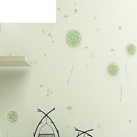 Amazon シンプルな壁紙タンポポgirl 不織布壁紙ベッドルーム アウトドア壁紙暖かい部屋 Romanticピンクwallpaper C 壁紙