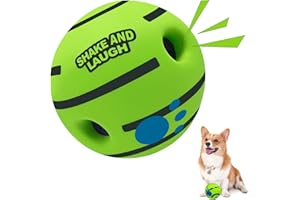 SHAKE AND LAUGH Dog Toys Ball, Interactive Dog Ball, Shaking with Gibbering Sound, for Training & Herding, S, 3.14 in (8 cm)