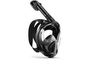 Zenoplige Full Face Snorkel Mask Adults,Dry-Top Snorkeling Gear with Camera Mount,Foldable 180-Degree Panoramic Scuba Mask for Snorkeling Diving Swimming Travel,Snorkel Mask Anti-Fog & Anti-Leak