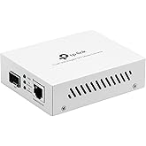 TP-Link TL-MC200 | Convertidor de medios de fibra Gigabit SFP a RJ45 | Convertidor de fibra a Ethernet | Plug and Play | Carc