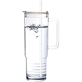 Youngever 40 Ounce Tumbler with Handle and Straw, Reusable Tritan Cup, Spill Proof Tumbler with Straw, Water Bottle for Home, Office or Car, Cupholder Compatible for Travel