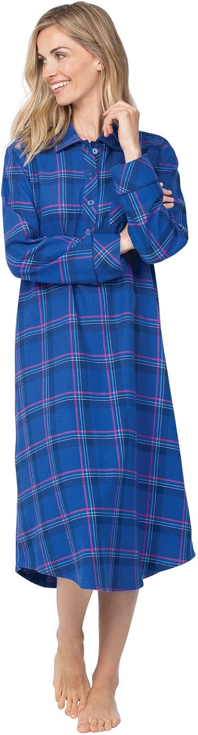 PajamaGram Nightgowns for Women Cotton - Women Nightgown at  Women’s Clothing store
