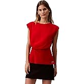 Calvin Klein Womens Chiffon Twist Front Blouse