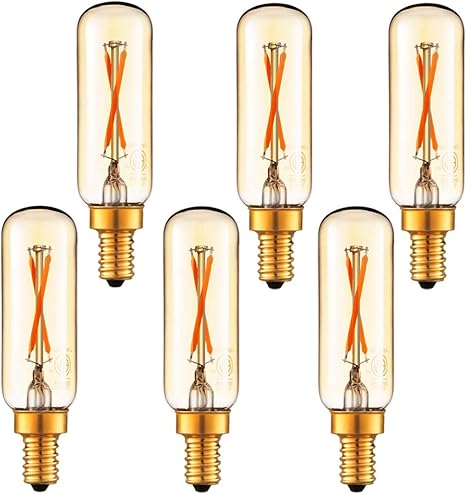 Ascher E12 Candelabra Led Light Bulb 60 Watt Equivalent 550 Lumens Warm White 2700k Decorative Candle Base Filament Clear Glass Non Dimmable Pack Of 5 Amazon Com