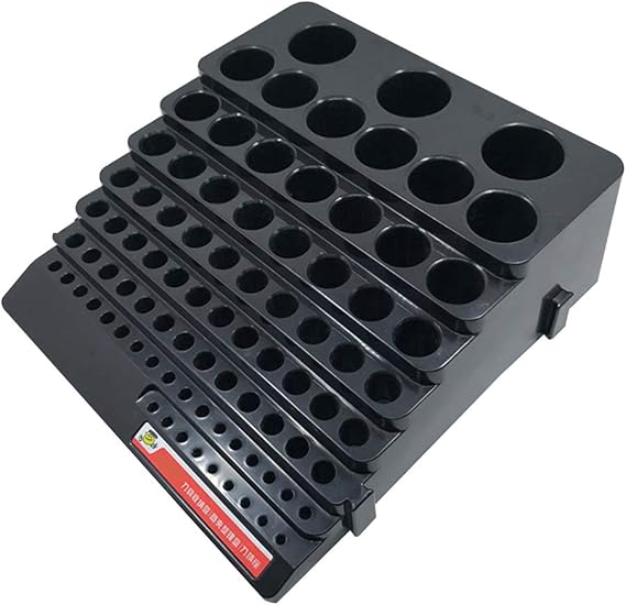 OUNONA Drill Bit Holder Storage Box Organizer Case Empty