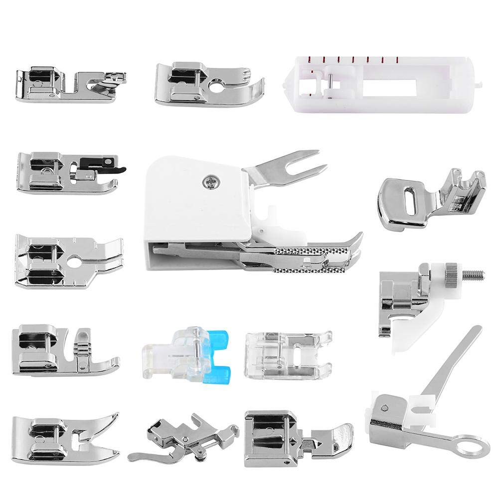 Sewing Machine Presser Foot, Asixx Various Types Presser Foot Kit Universal Feet Set for Most Household Electric Multi-functional Sewing Machines
