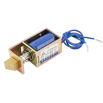 DC 12 V 1 A 10 mm Hub 15 N Kraft Open Frame Typ Solenoid für elektrische Türschloss de