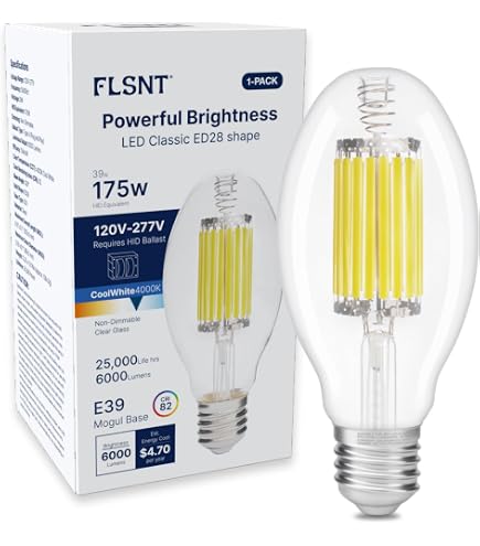 LEDライト　EF-1950-50W 3個セット TCP 31626 - ED17 50W 50K E26 CLEAR Omni Directional Flood HID