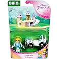 BRIO - 33322 Disney Princess Cinderella & Wagon | 2 Piece Toy Train for Kids Ages 3 and Up