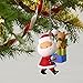 Hallmark Keepsake Christmas Ornament 2018 Year Dated Santa Kringle and Kris Delivering Gifts