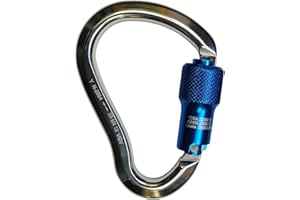 WestFall Pro 7435 4 3/5 inch Aluminum Carabiner, ANSI 25kN Auto Twist Lock Carabiner Clip, Construction, Tower Climbing, Utility Fall Protection Gear