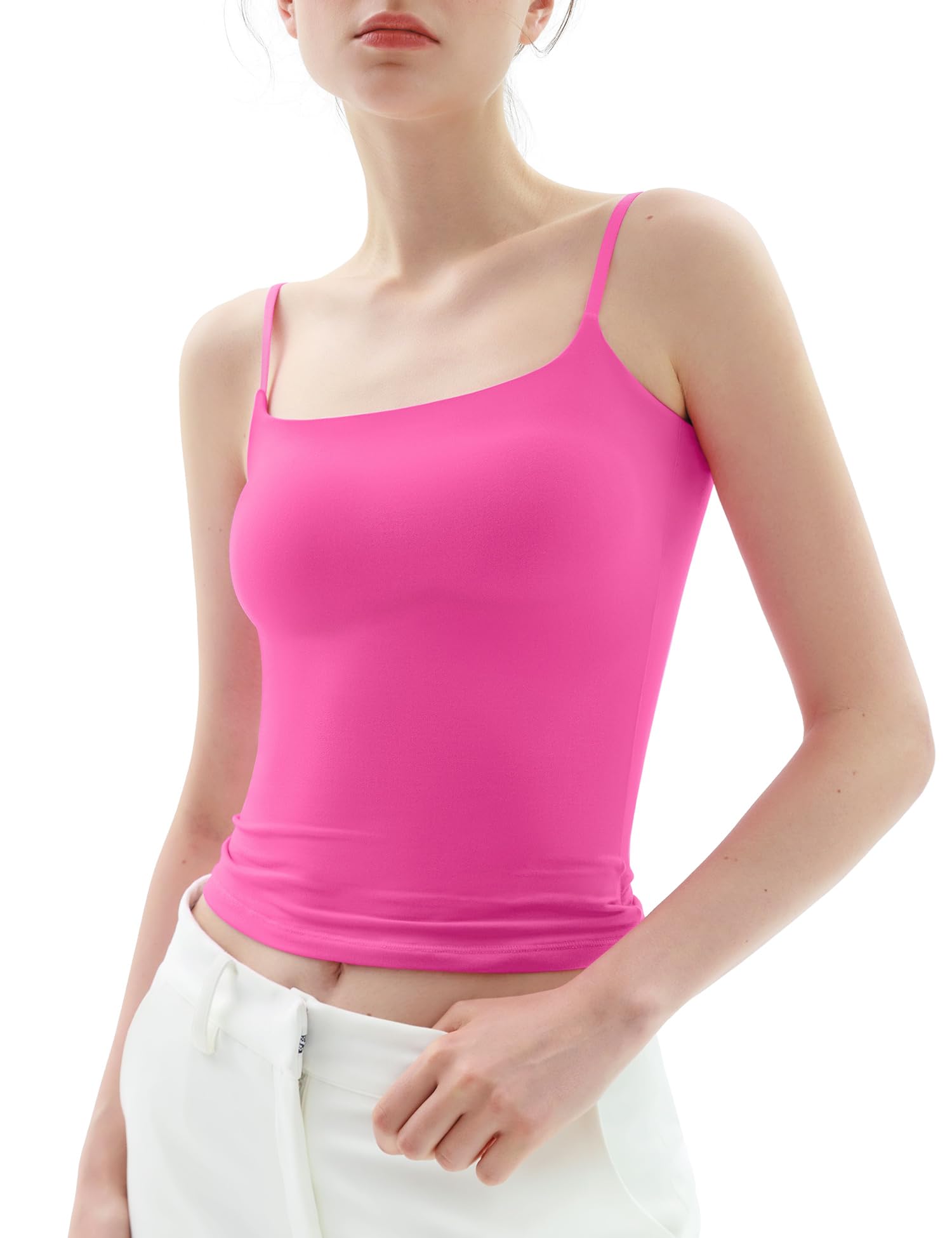 PUMIEY Womens Tank Tops Square Neck Sleeveless
