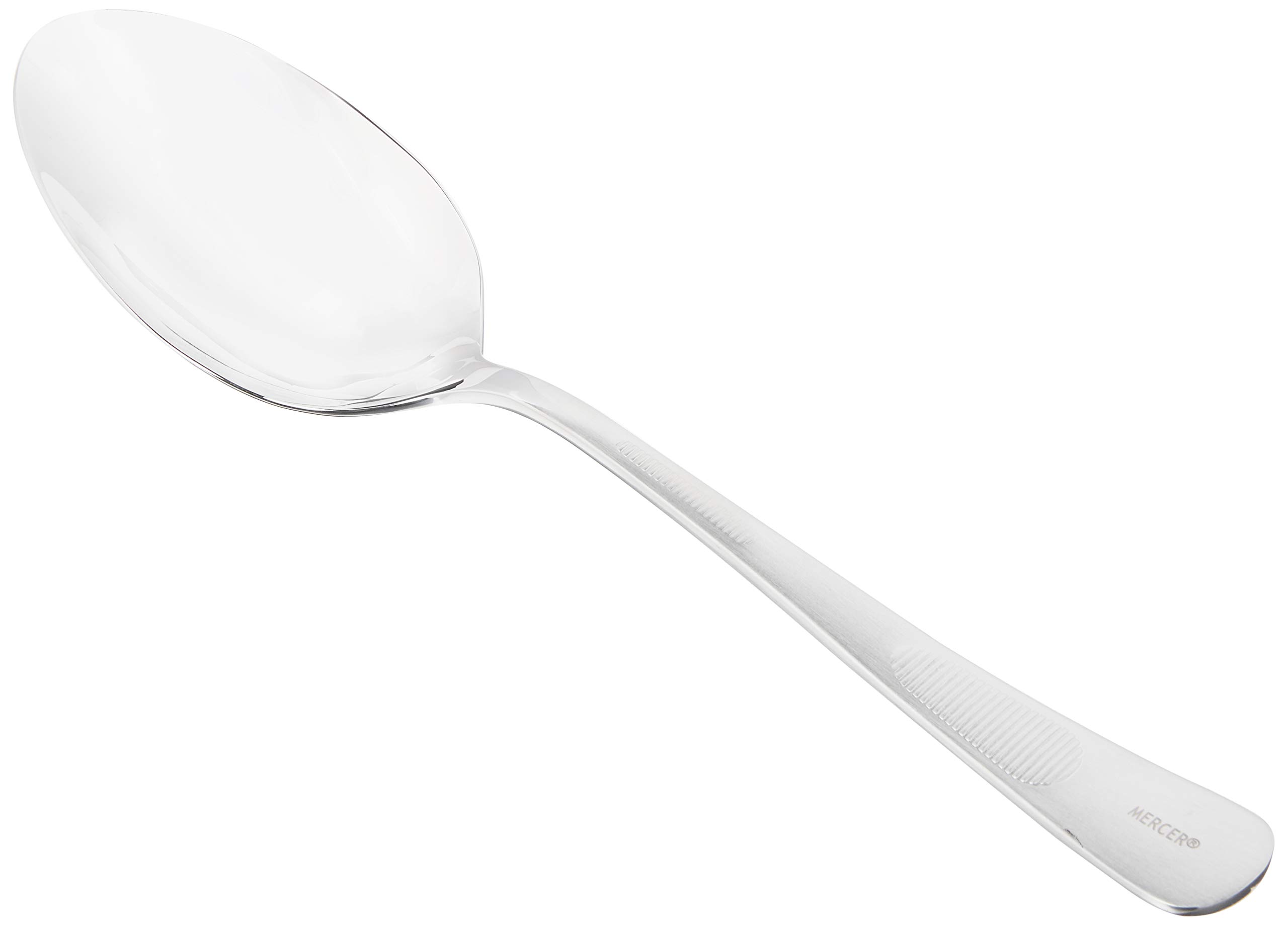 Mercer Culinary 9-Inch Stainless Steel Plating Spoon with Solid Bowl, Silver