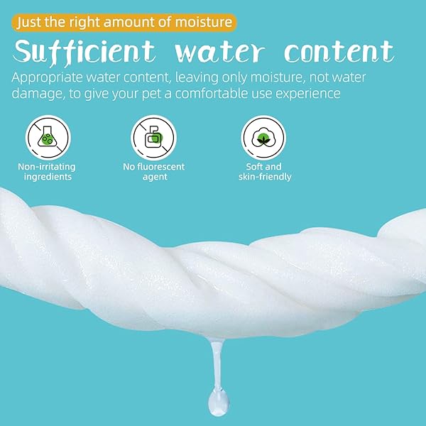 PET HYPOALLERGENIC WIPES,EXTRA THICK CAT WIPES FOR CLEANING SMALL ANIMAL’S PAWS,EARS,BUTT,FACE AND EYES,PORTABLE ORGANIC PAW WIPES FOR CATS,IDEAL FOR HOME OR TRAVE (320 COUNT (PACK OF 4))