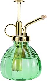 Eidoct Green Gold Glass Plant Mister Spray Bottle 7 Oz 6.5" Top Pump