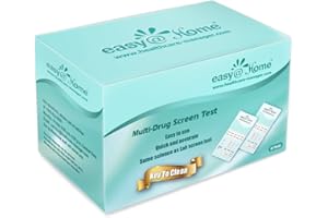 Easy@Home 5 Panel Instant Drug Test Kits (10 Pack) - Testing Marijuana (THC), OPI 2000, AMP, COC, MET/mAMP,- Urine Dip Drug T