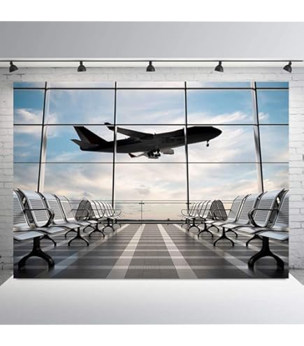 Yeele 10x10ft Aircraft Biplane Photo Backdrop Vinyl Airplane Wing