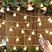 33Ft 100 LED Mini Ball String Lights, Fairy Lights with Remote, 8 Lighting Modes and Timer Function for Bedroom, Garden, Patio, Wedding, Christmas Tree, Warm White