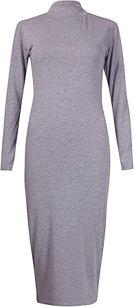 polo neck midi dress