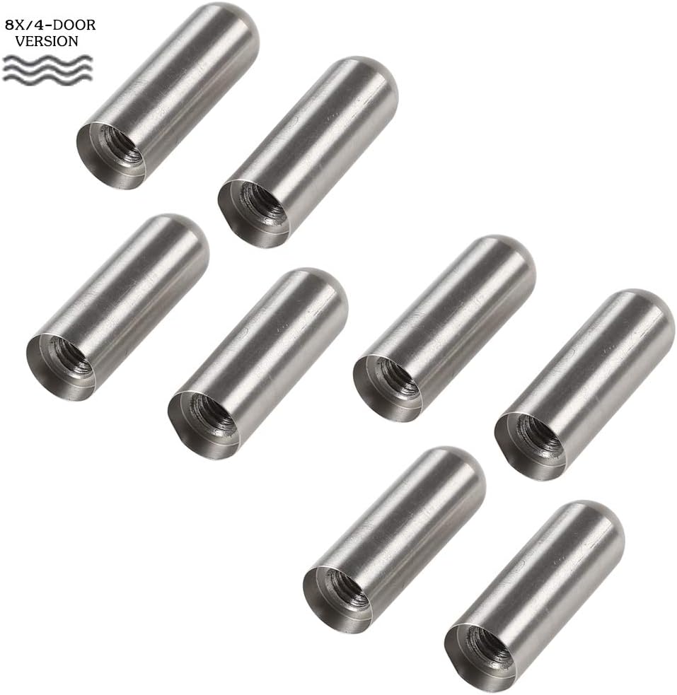 RTTCZ for Jeep Door Hinge Pin Bolts Guides Liners for 19972020 Jeep