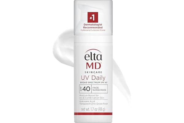EltaMD UV Daily SPF 40 Face Sunscreen Moisturizer with Zinc Oxide, Daily Face Moisturizer with SPF, Sunscreen, For Dry Skin 1