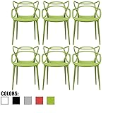 2xhome - Set of 6 Modern Contemporary Louis XIV