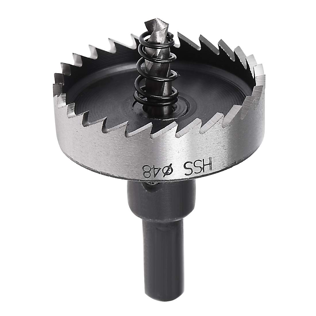 sourcingmap 48mm High Speed Steel HSS Drill Bit Hole Saw Cutter for Metal Alloy Wood