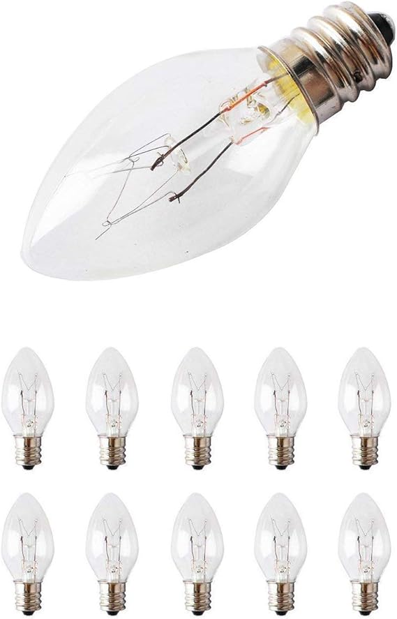 Ketofa 15W E12 15 Watt Light Bulbs for Scentsy Replacement Bulbs 15W 120 Volt Plug in