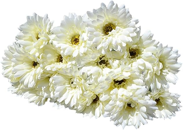 10pcs Artificielle Gerbera Bouquet Fleurs Artificielles Belle Amazon Fr Cuisine Maison