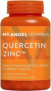 Quercetin Zinc Supplement – Immune Support Wellness Formula - Quercetin with Vitamins C and Zinc &amp; D3 – Immunity Booster Herbal Supplement to Improve Respiratory Health, Immune Defense &amp; Energy