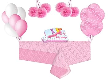 Magic Party Set Decorazioni Fai Da Te Battesimo Rosa