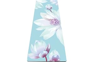 nuveti Yoga Mat Print Extra Thick TPE Non Slip Fitness Exercise Mat with Carrying Bag,72"x24" Extra Thick 6MM Exercise & Workout Mat for Yoga, Pilates Fitness and Floor Exercises
