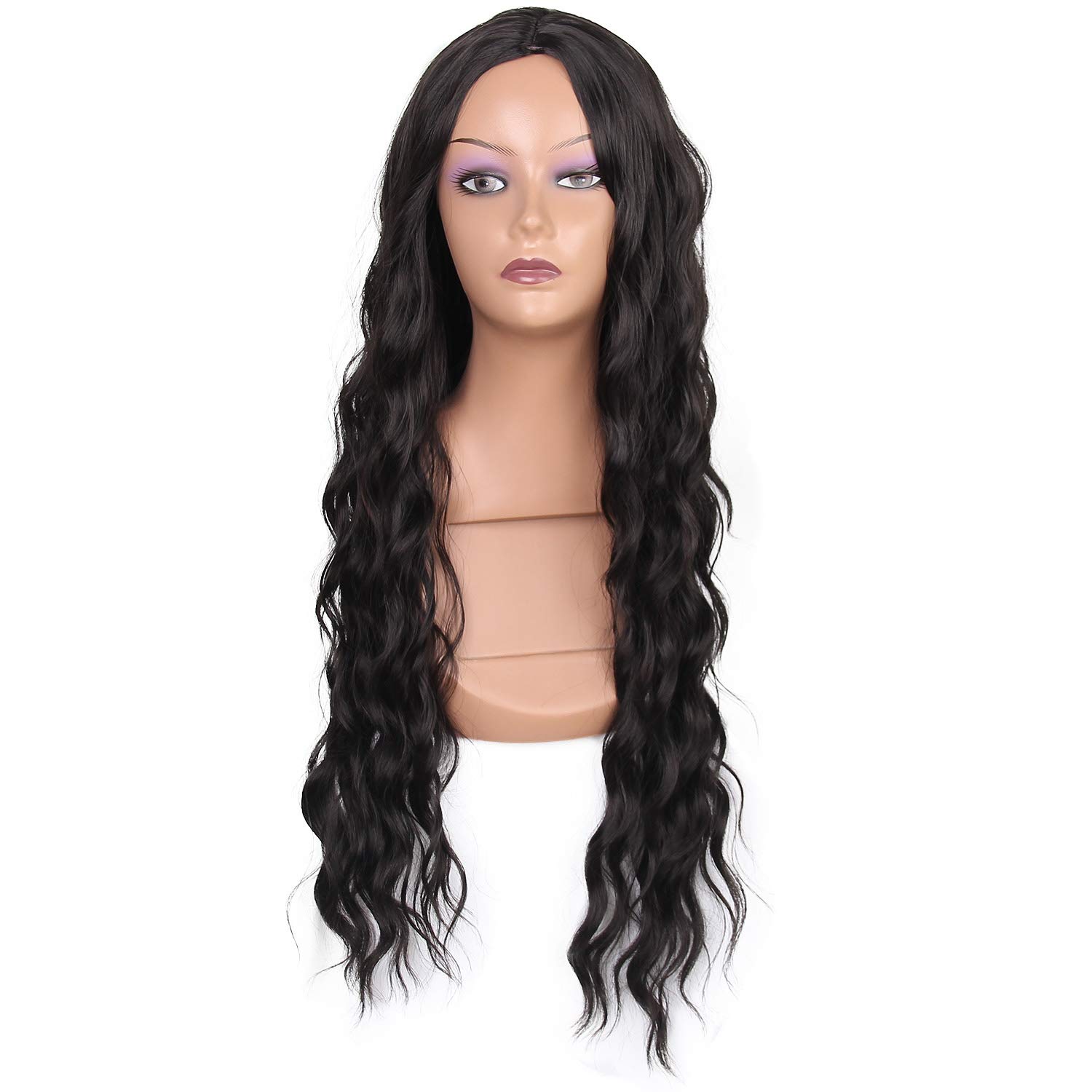 Amazon Com Wig Woman Long Curly Hair Chemical Fiber High