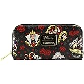 Loungefly Disney Villains Roses Tattoo All Over Print Wallet New