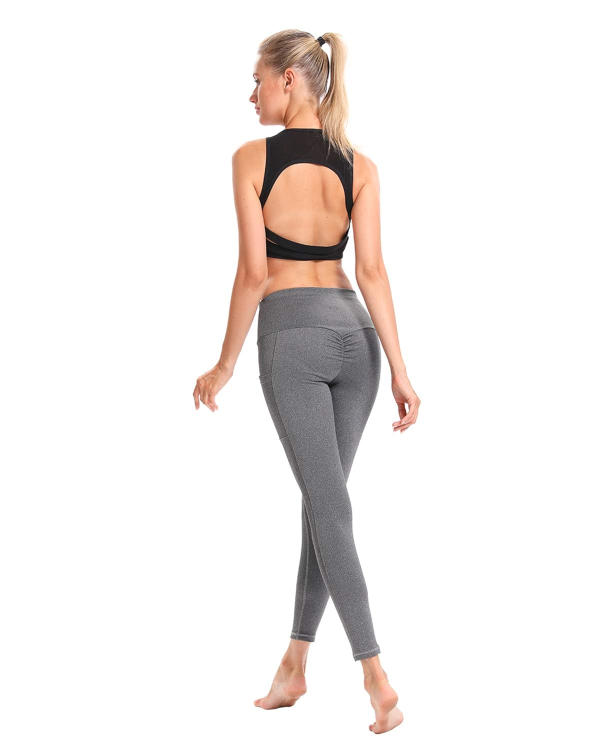 ruched yoga top